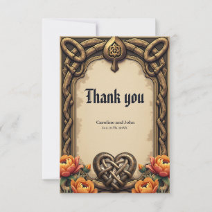The heartbeat of the ancient gods: thank you card