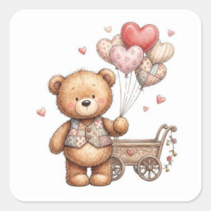 The Heartfelt Delivery Square Sticker