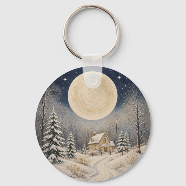 The Hearth of Winter's Glow Keychain (Front)