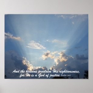 The Heavans Declare God's Glory Poster