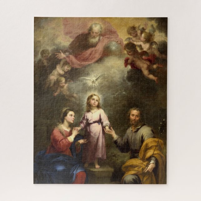 The Heavenly and Earthly Trinities by Murillo Jigsaw Puzzle (Vertical)