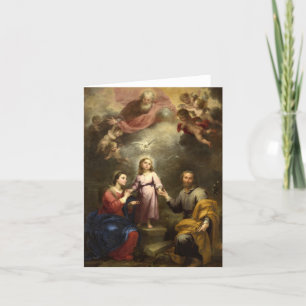 The Heavenly and Earthly Trinities by Murillo Thank You Card