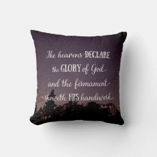 The Heavens Declare the Glory of God Throw Pillow