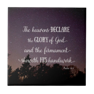 The Heavens Declare the Glory of God Tile
