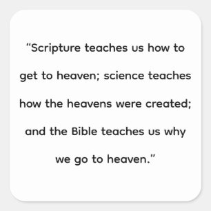 The Heavens Square Sticker