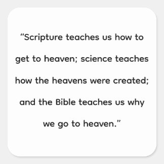 The Heavens Square Sticker