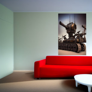 The heavy artillery    AI Art Poster