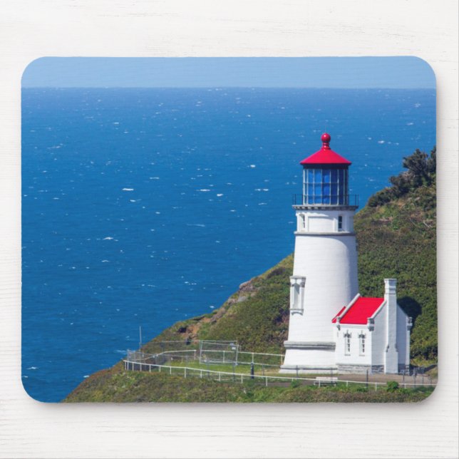 The Heceta Head Lighthouse Near Florence Mouse Pad (Front)