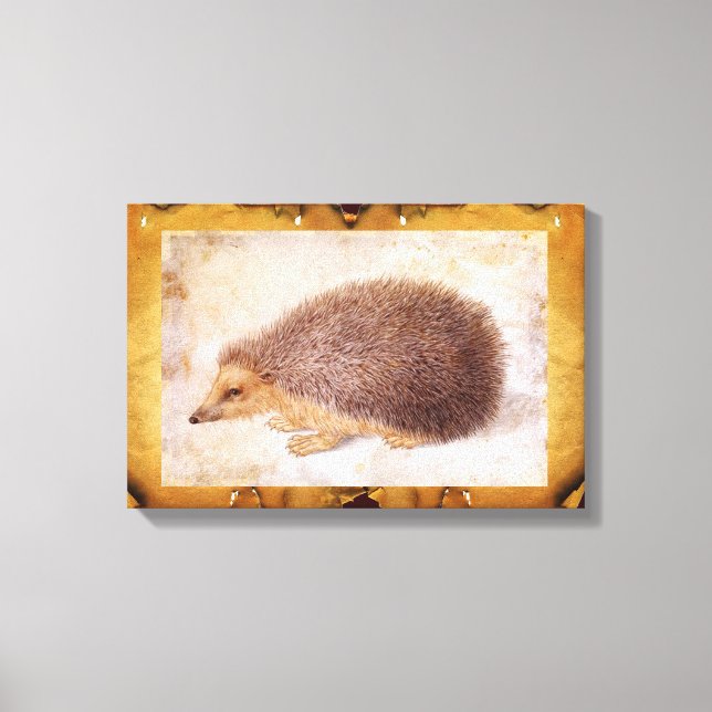 THE HEDGEHOG CANVAS PRINT (Front)