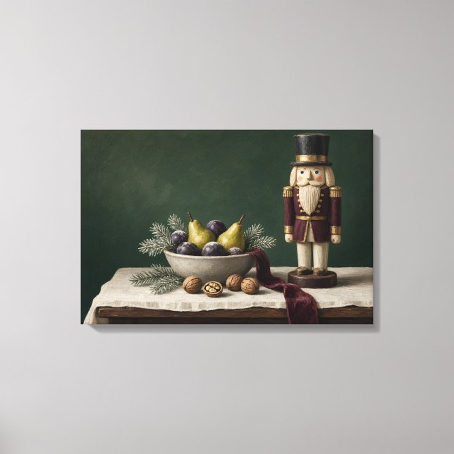 The Heirloom Guard Nutcracker Canvas Print (Front)