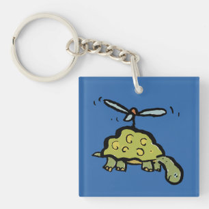 the helicopter tortoise keychain