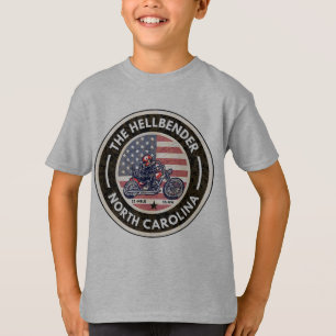 The Hellbender Route 28 North Carolina motorcycle T-Shirt