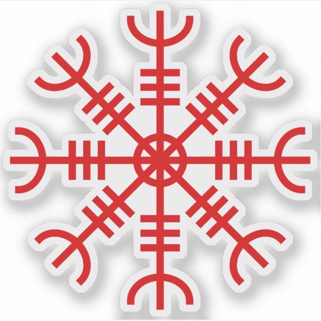 The Helm of Awe - Aegishjalmur (red) (Front)