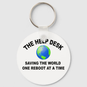 The Help Desk - Saving The World Keychain