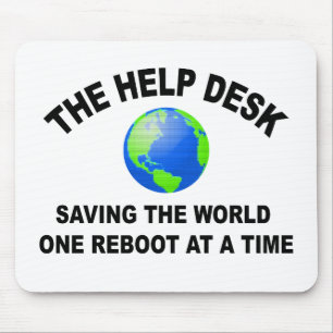 The Help Desk - Saving The World Mouse Pad