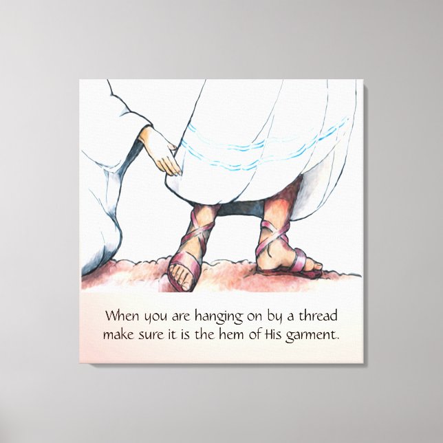 The Hem of His Garment Canvas Print (Front)
