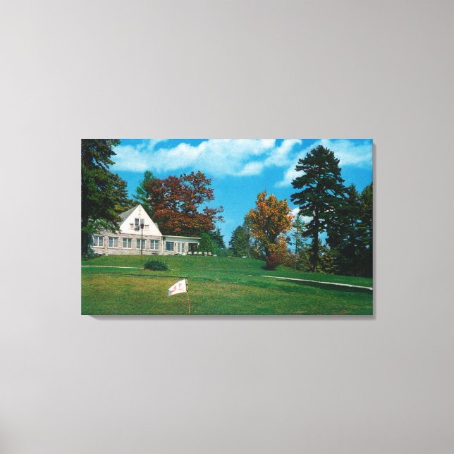 The Hendersonville Country Club House Canvas Print (Front)