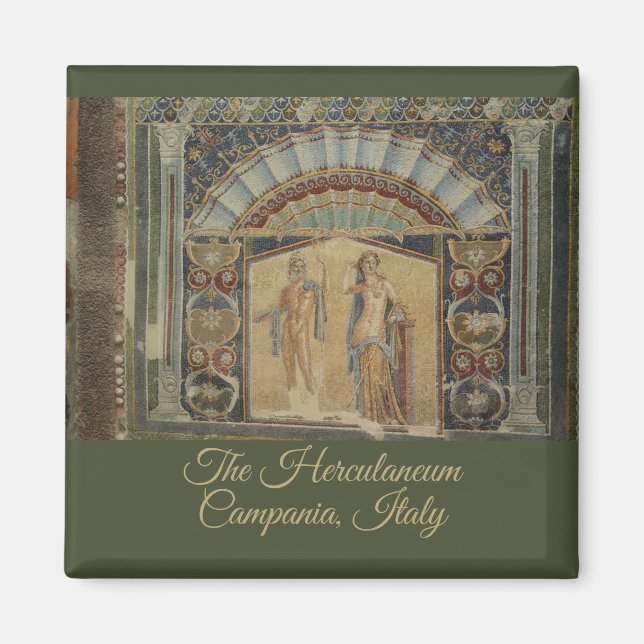 The Herculaneum Mosaic Ruins Campania Italy Magnet (Front)