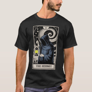 The Hermit Tarot Card Gothic Halloween Grim Reaper T-Shirt