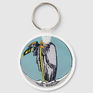 The Hermit Tarot Card Keychain