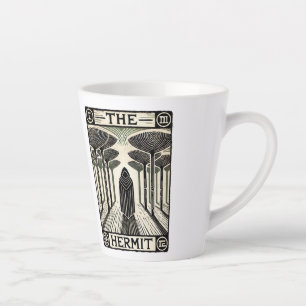 The Hermit Tarot Card Latte Mug