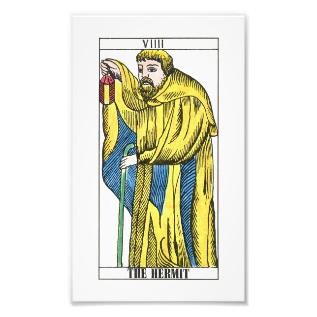 The Hermit Tarot Card Photo Print (Front)