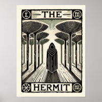The Hermit Tarot Card                             
