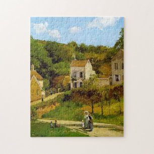 The Hermitage of Pontoise by Camille Pissarro Jigsaw Puzzle