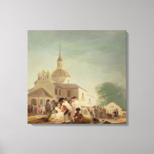The Hermitage of San Isidro, Madrid, 1788 Canvas Print