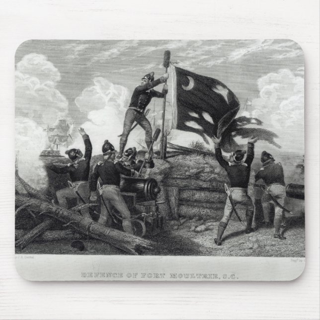 The Heroism of Sergeant William Jasper Mouse Pad (Front)