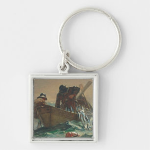 The Herring net, 1885 (oil on canvas) Keychain