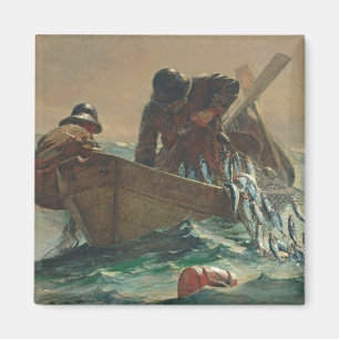 The Herring net, 1885 (oil on canvas) Magnet