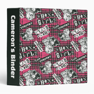 The Hex Girls Punk Plaid Pattern Binder