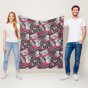 The Hex Girls Punk Plaid Pattern Fleece Blanket