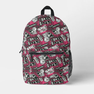 The Hex Girls Punk Plaid Pattern Printed Backpack