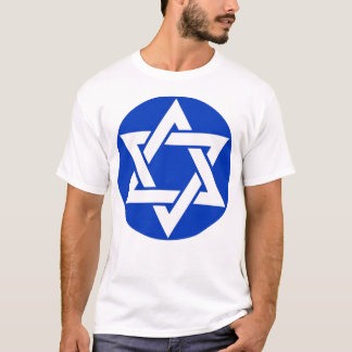 The Hexagram (white on blue) T-Shirt
