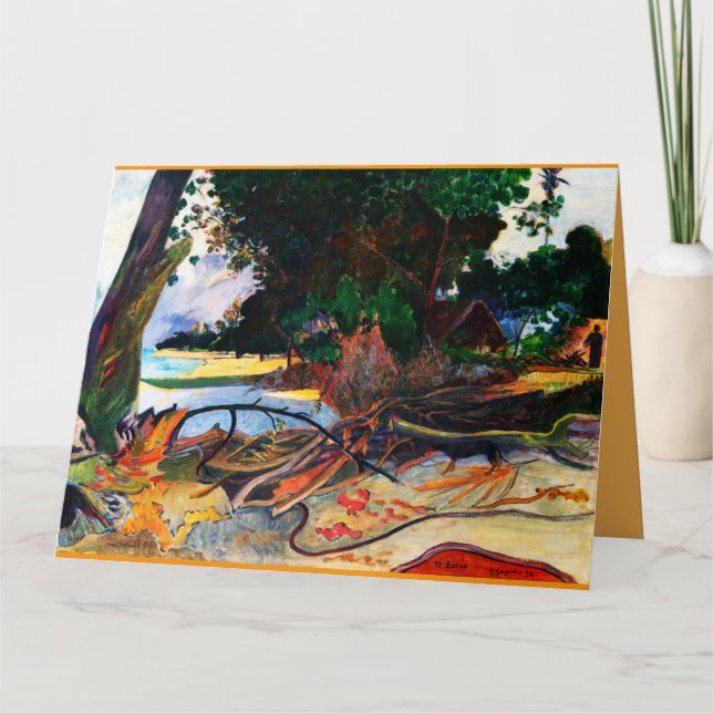 The Hibiscus Tree (Te burao) by Paul Gauguin  Card (Front)