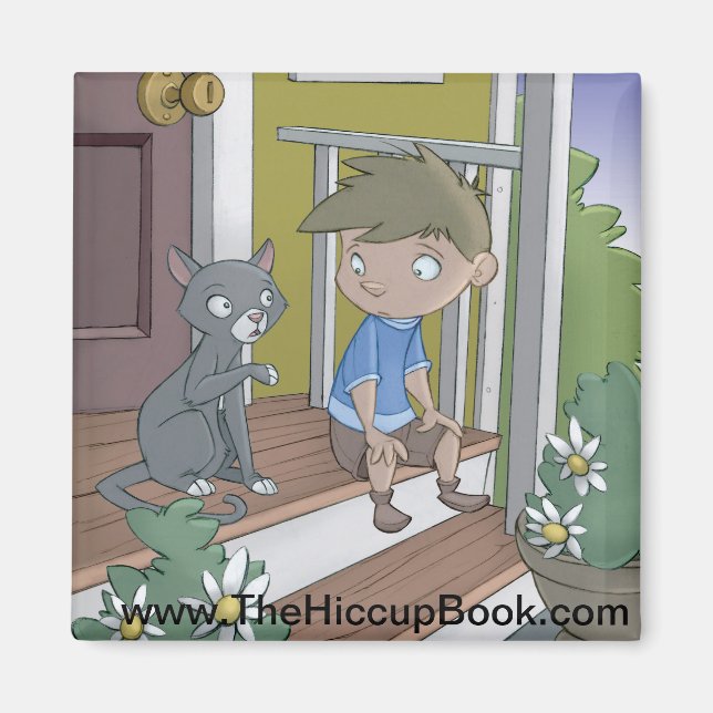 The Hiccup Book magnet - The Cat (Front)