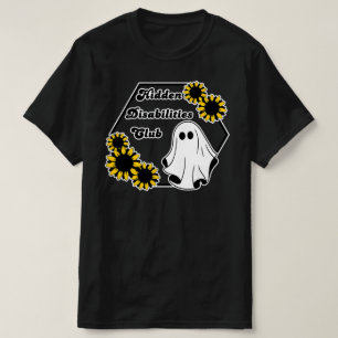 the hidden disability club sunflower ghost T-Shirt