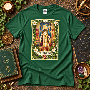 The Hierophant Cat Tarot - Tradition and Wisdom T-Shirt