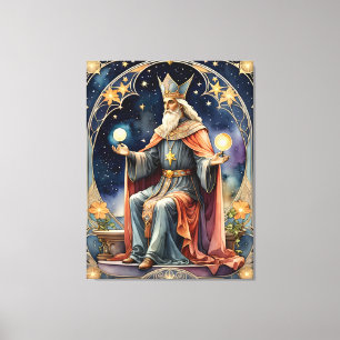 the hierophant tarot magic painting canvas print