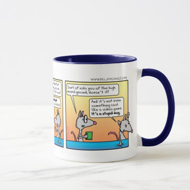 'The High Moral Ground' Mug (Right)