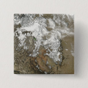 The high peaks of the Rocky Mountains 2 Inch Square Button