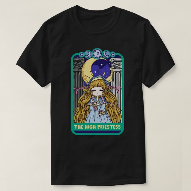 The high Priestess Tarot T-Shirt (Design Front)
