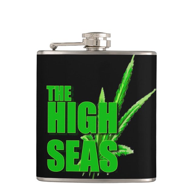 The High Seas Podcast Flask (Front)