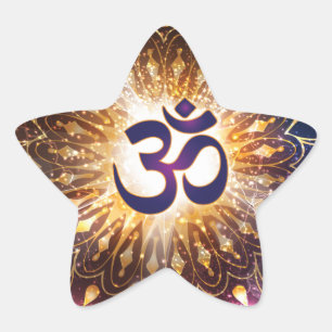 The higher power of Om Star Sticker