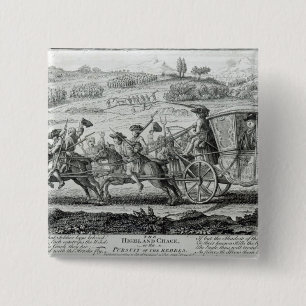 The Highland Chase, 21st February 1745 2 Inch Square Button