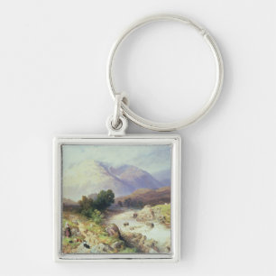 The Highlands, near Argyle (w/c on paper) Keychain