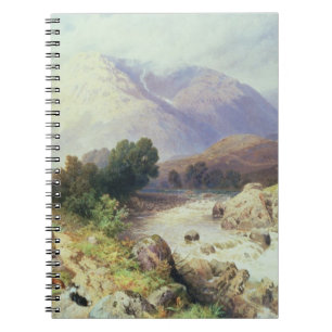 The Highlands, near Argyle (w/c on paper) Notebook