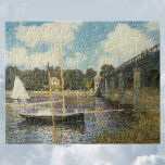 The Highway Bridge at Argenteuil by Claude Monet Jigsaw Puzzle<br><div class="desc">The Highway Bridge at Argenteuil (1874) by Claude Monet is a vintage impressionism fine art nautical painting. A maritime seascape with boats, sailboats and a bridge crossing over the Seine River. About the artist: Claude Monet (1840-1926) was a founder of the French impressionist painting movement with most of his paintings...</div>